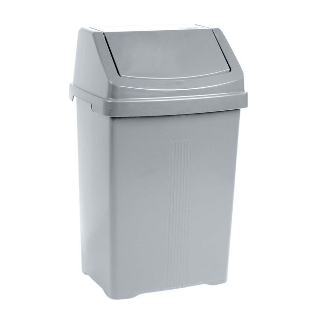 Casa Silver Swing Bin 8 Litre 