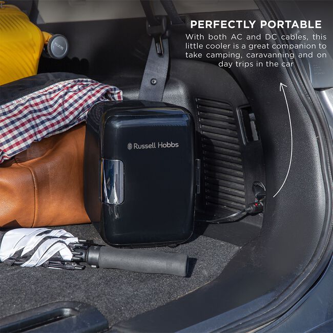 Russell Hobbs 4L Black Mini Cooler/Mini Fridge