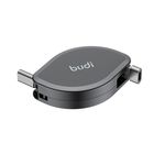 Budi Black 4 in 1 Retractable Charger & Sync Cable