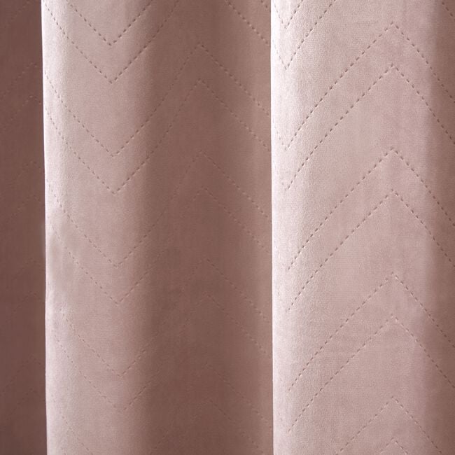 TRIANGLE STITCH MAUVE 66X54 Curtain