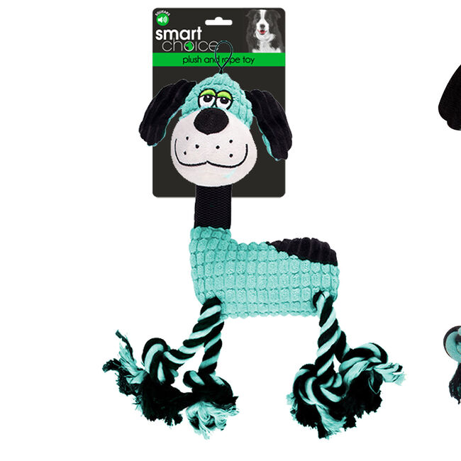 Rope Leg Dog Toy With Squeaker  