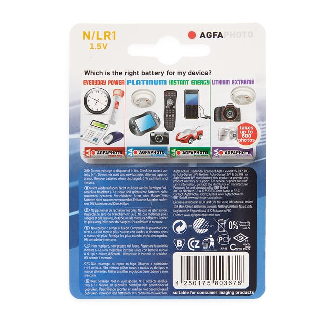 Agfa Photo Platinum N/LR1 1.5V Battery