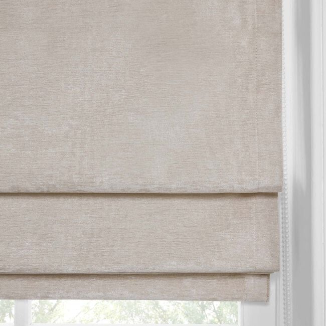 BLACKOUT & THERMAL TEXTURED NATURAL 90X140cm Roman Blind