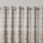 SUNSET STRIPES GREY/OCHRE 66x54 Curtain