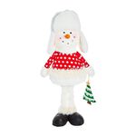 Snowman Standing with Winter Hat