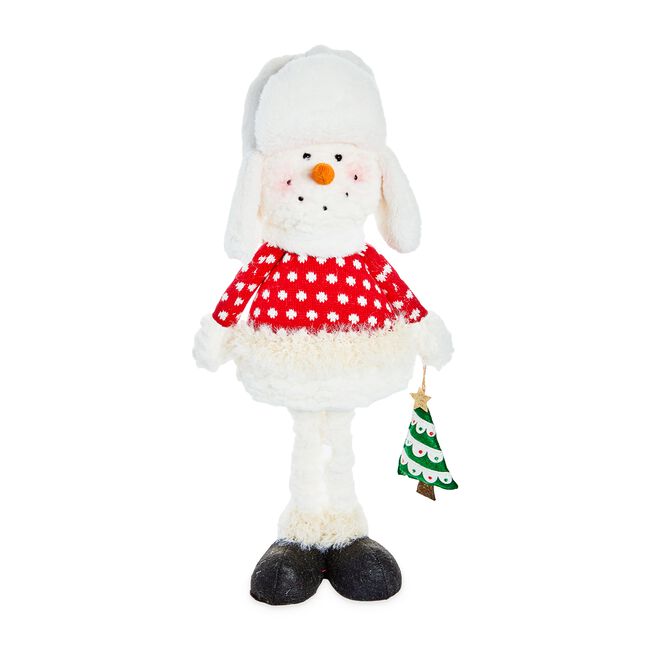 Snowman Standing with Winter Hat