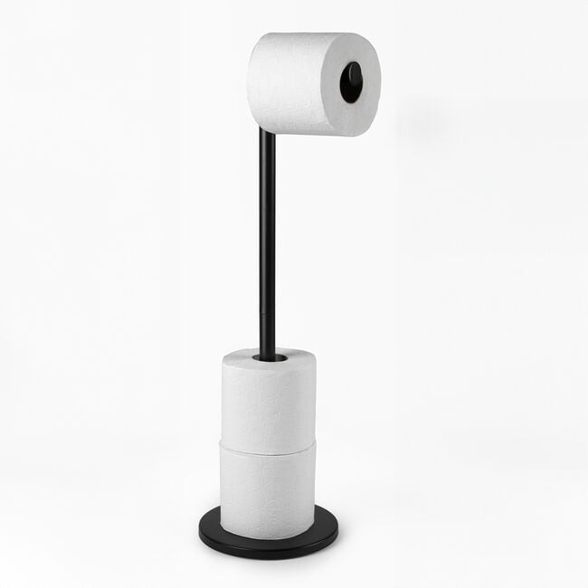 BELDRAY SWIVEL TOP BLACK Toilet Roll Holder
