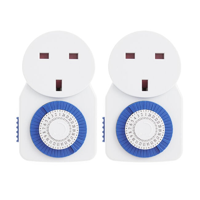 24 Hour Plug-in Timer Twin Pack