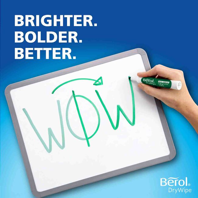 Berol Drywipe Assorted Whiteboard Markers 8 Pack