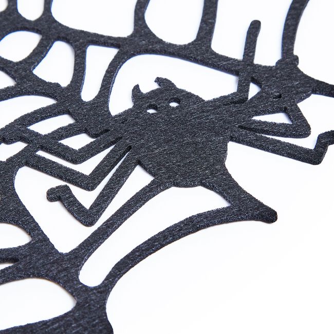 Spider Web Placemat Black