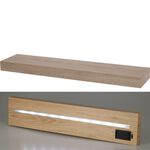 LED BATTERY OPERATED Wall Shelf Natural
