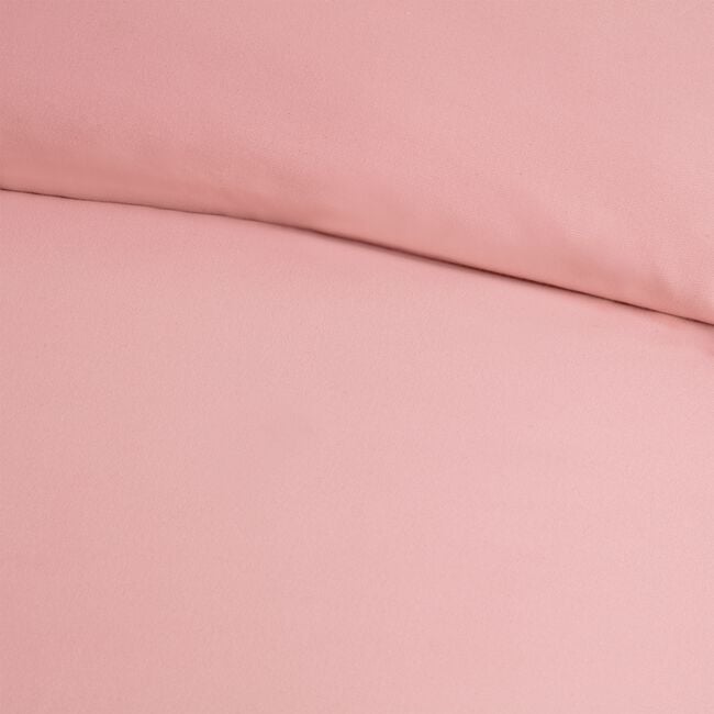 SINGLE DUVET COVER Brushed Cotton Twill Pink