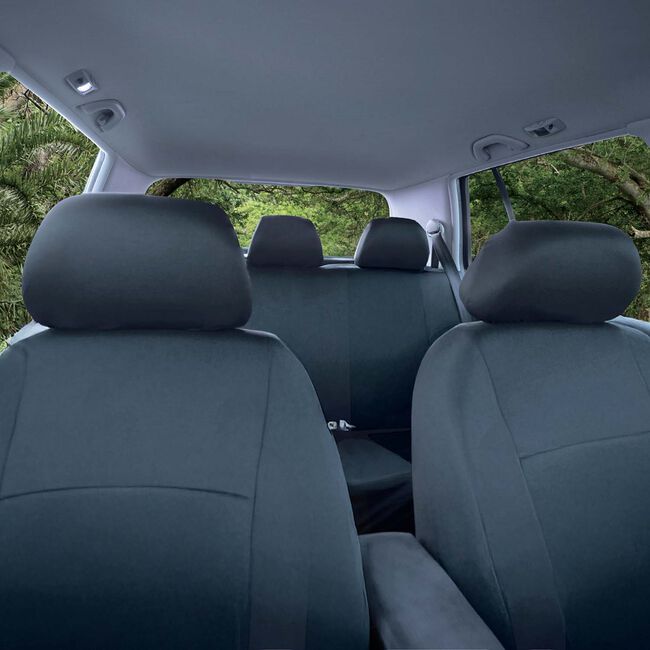 9 Piece Car Seat Cover Set Black