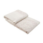 Quilted Rose Bedspread 220cm x 230cm - Cream
