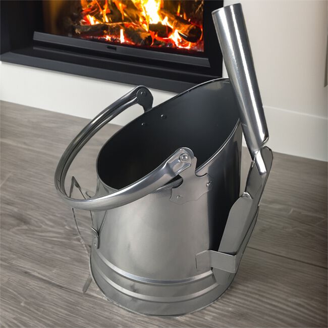 Silverflame Waterloo Bucket & Shovel Set - Silver 