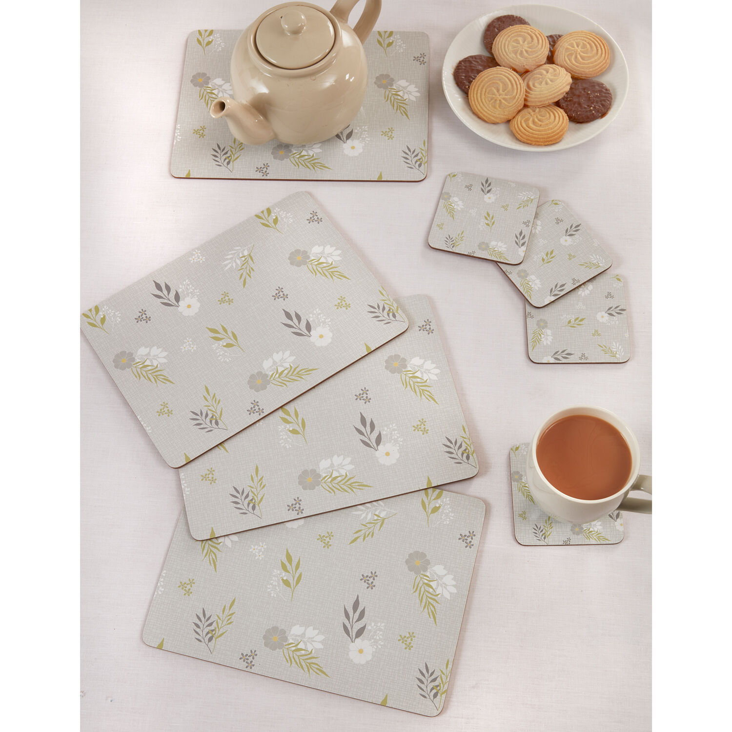 Botanic Love Mats & Coasters 4 Pack Home Store + More