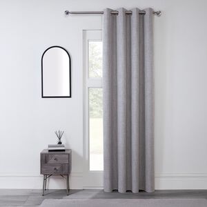 HACKNEY BLACKOUT SILVER 135x240cm Curtain Panel 