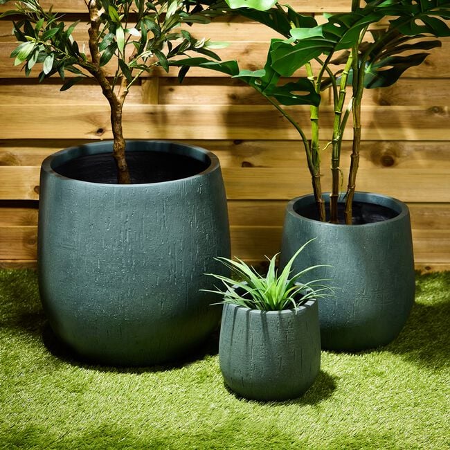 HAWAII Large Fibre Clay Plant Pot