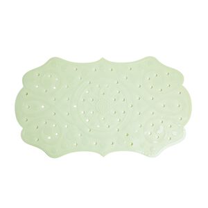 FLORAL SHAPED SAGE 70x40cm Bath Mat