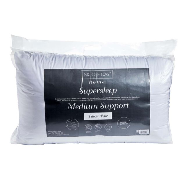Supersleep Medium Support Pillow Pair