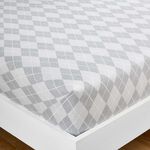 BRUSHED COTTON ARGYLE King Fitted Sheet 