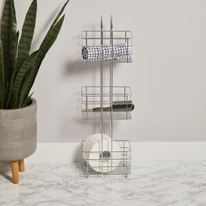 CAUSEWAY BAY THREE TIER Chrome Free standing Caddy