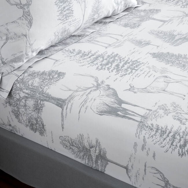 STAG TOILE Single Fitted Sheet