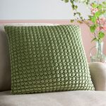BOBBLE TEXTURED OLIVE 55x55cm Cushion