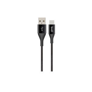 Budi Black Type C 1.2M Charging Cable