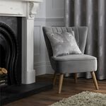 Feather Silver Cushion 43cm x 43cm