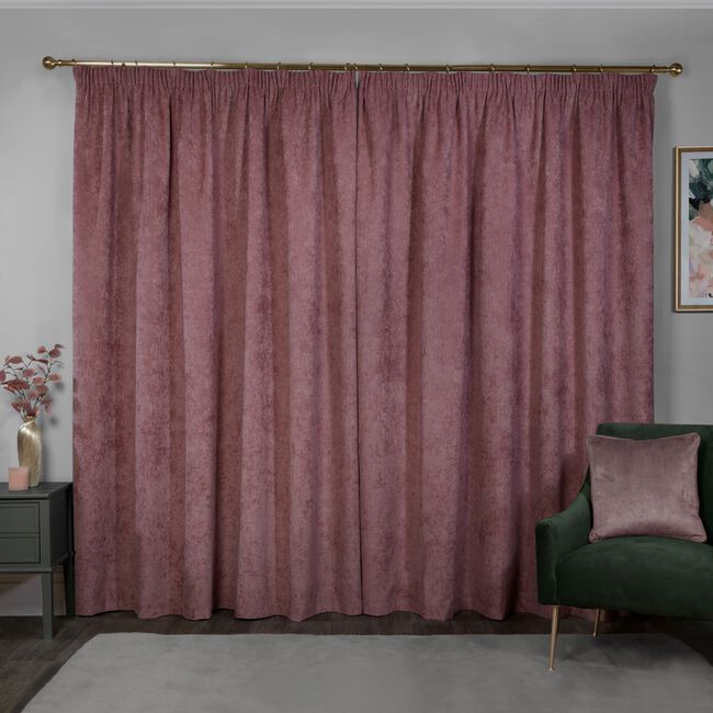 P/PLEAT BLACKOUT THERMAL H/BONE  BLUSH 132x90 Ctn