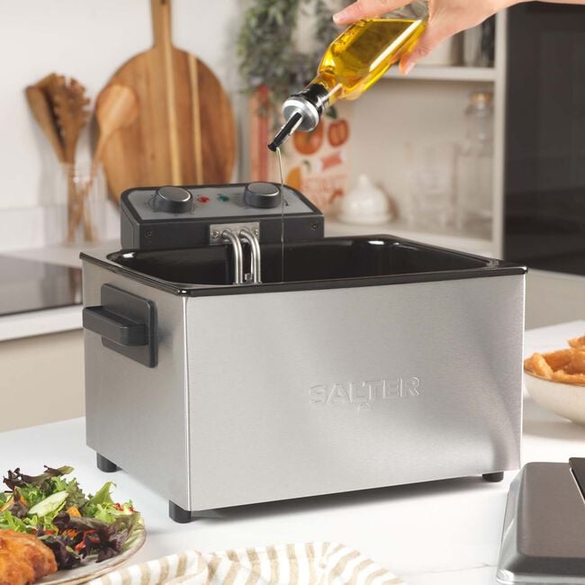 Salter Stainless Steel 5L Deep Fat Fryer