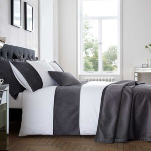 SINGLE DUVET COVER Ribeiro Velvet Grey