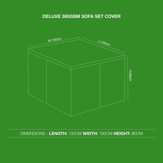 Deluxe 380GSM Sofa Set Cover