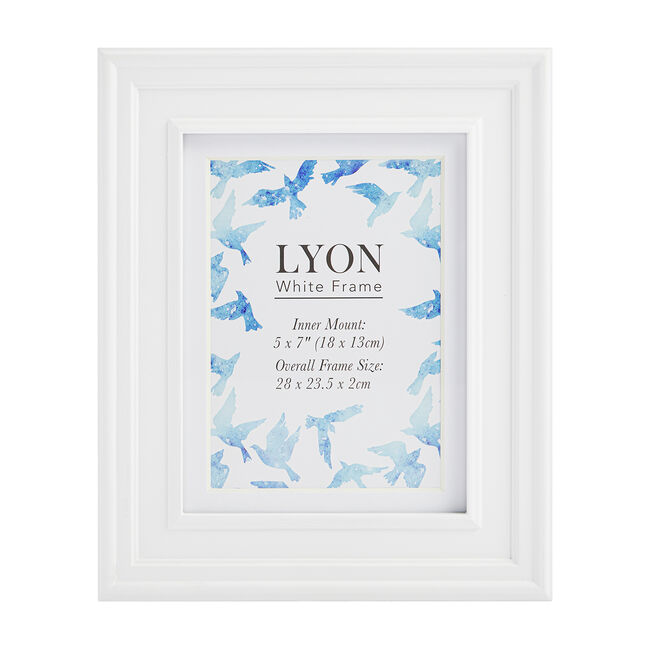 4x6 TRIPLE LYON WHITE Frame