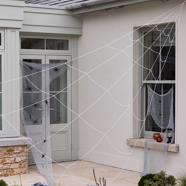 Halloween Giant Outdoor Spider Web Decoration