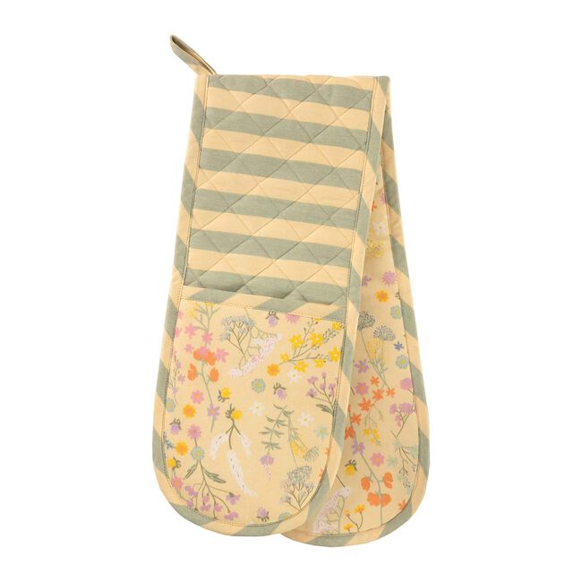 Blossom Lane Spring Toile Double Oven Glove