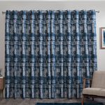 BLACKOUT & THERMAL BOHO NAVY 66x72 Curtain