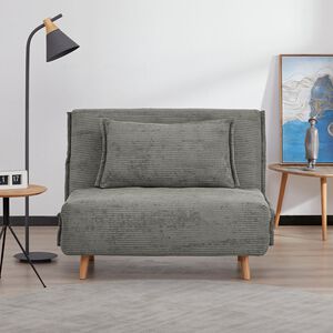 Lara Grey Convertible 191x108cm Sofa Bed