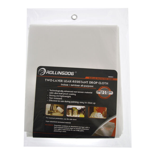 Rolling Dog Heavy Duty Drop Cloth 10ft x 5ft