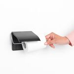 Brabantia Renew Black Toilet Roll Holder