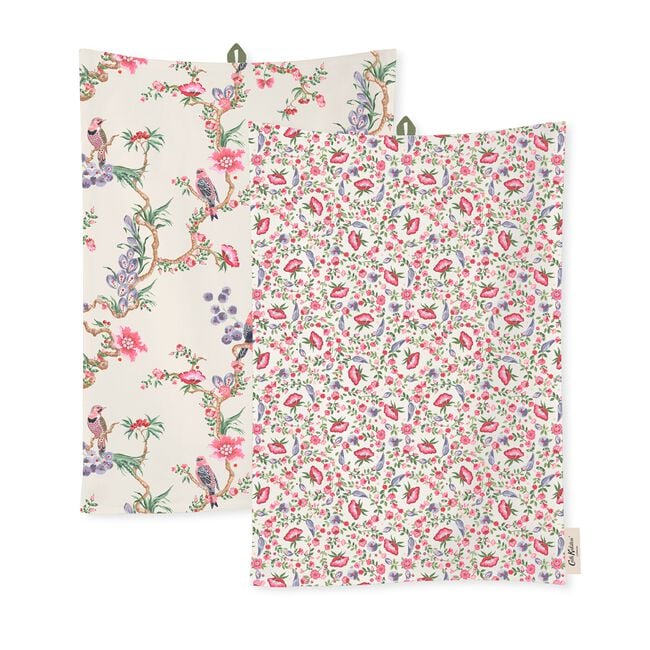Cath Kidston Spring Birds 2 Pack Tea Towels