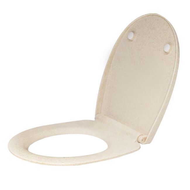 Beige Flecks Soft Close Toilet Seat