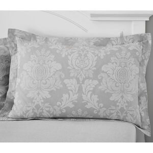 Elvira Oxford Pillowcase Pair - Grey