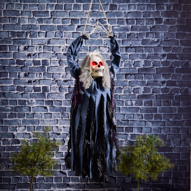 Sound-Activated Blue Ghoul with LED Eyes