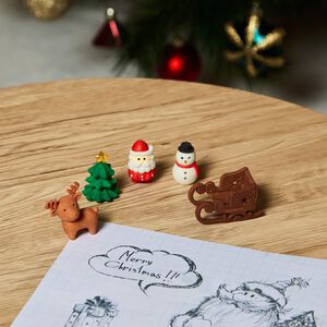 Christmas Eraser Set