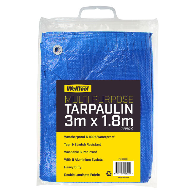 Multi-Purpose Tarpaulin 3m x 1.8m