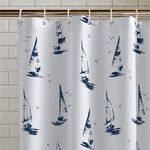 Catherine Lansfield Salcombe Boats Shower Curtain