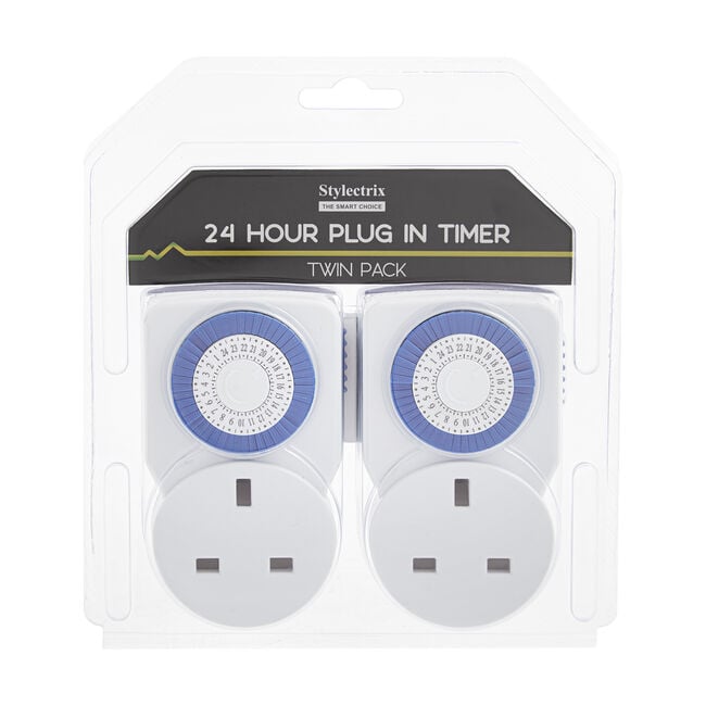 24 Hour Plug-in Timer Twin Pack