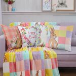 Blossom Lane Spring Blocks Throw 150cm x 200cm 